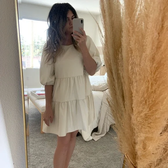 Bohme Tiered Leather Dress - Picture 2 of 4